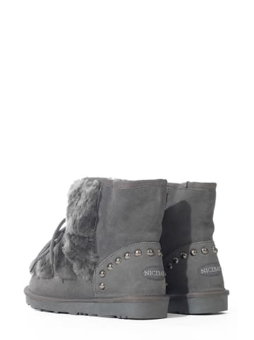 NICEBAY Leren boots "Inaya" grijs