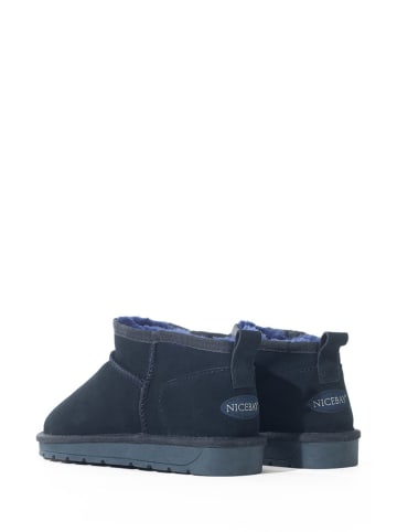NICEBAY Leren boots "Mina" donkerblauw