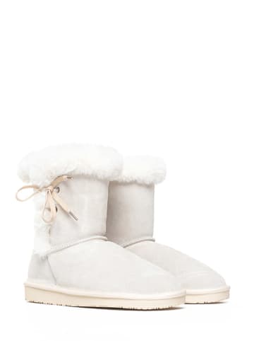 NICEBAY Leren boots "Blissa" wit