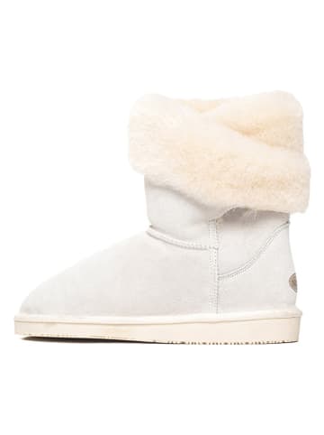 NICEBAY Leder-Winterboots "Bevis" in Hellgrau
