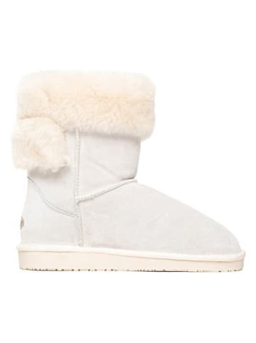 NICEBAY Leren winterboots "Bevis" lichtgrijs