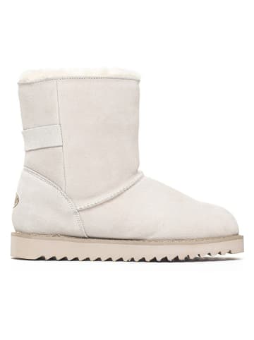 NICEBAY Leren winterboots "Blackbird" wit