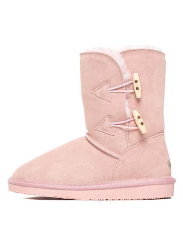 NICEBAY Leder-Winterboots "Branch" in Rosa
