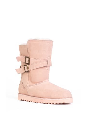 NICEBAY Leren boots "Mells waterproof" lichtroze