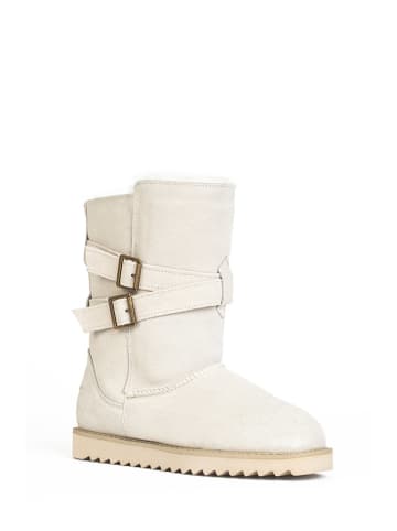 NICEBAY Leder-Boots "Mells waterproof" in Creme