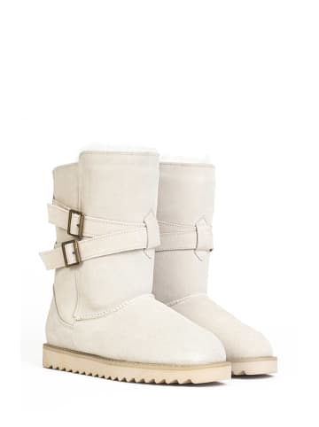 NICEBAY Leder-Boots "Mells waterproof" in Creme