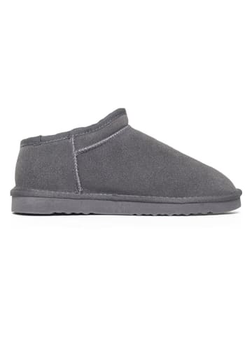 NICEBAY Leren winterboots "Huguette" grijs