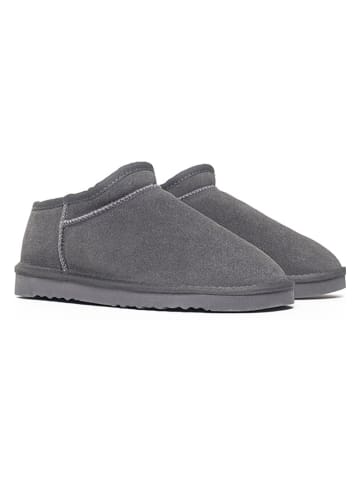 NICEBAY Leren winterboots "Huguette" grijs