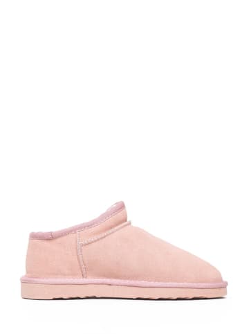 NICEBAY Leren boots "Huguette" lichtroze