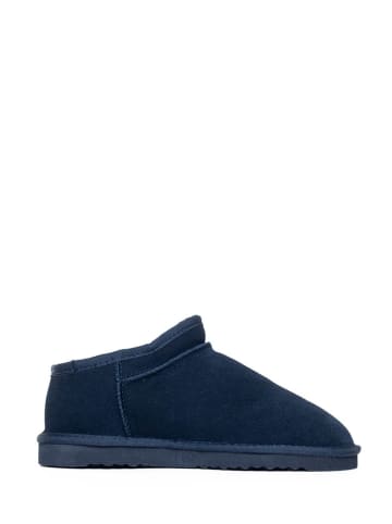 NICEBAY Leder-Winterboots "Huguette" in Dunkelblau