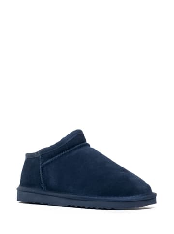NICEBAY Leder-Winterboots "Huguette" in Dunkelblau
