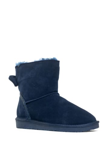 NICEBAY Leren boots "Gulkana" donkerblauw