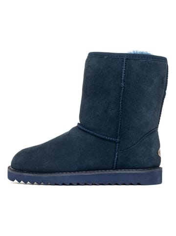NICEBAY Leder-Boots "Stour waterproof' in Dunkelblau