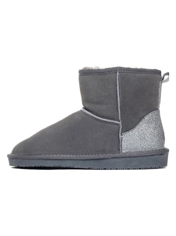 NICEBAY Leren winterboots "Abbyly" grijs