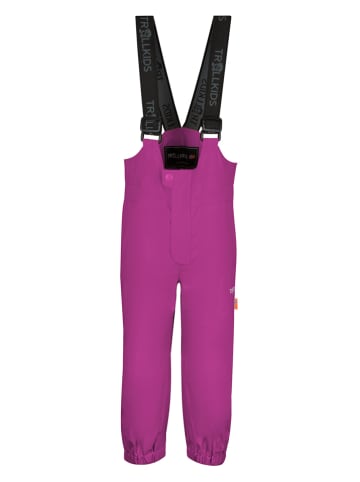 Trollkids Spodnie przeciwdeszczowe "Odda" w kolorze różowym