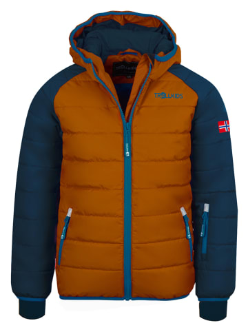 Trollkids Kurtka narciarska "Hafjell XT" w kolorze jasnobrązowym