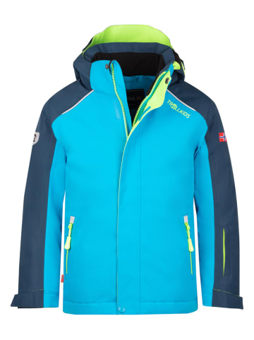 Trollkids Kurtka narciarska "Holmenkollen Pro" w kolorze błękitnym