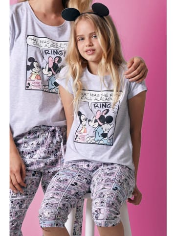 admas Pyjama grijs/meerkleurig
