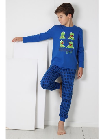 Admas Pyjama blauw/meerkleurig