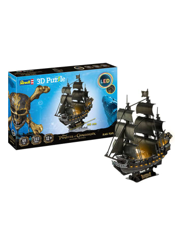 Revell 293-częściowe puzzle 3D "Black Pearl LED Edition" - 12+