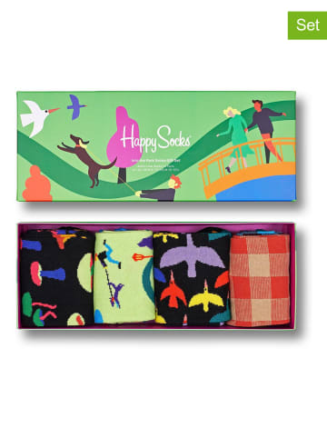 Happy Socks 4-delige geschenkset "Into The Park" meerkleurig