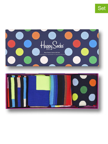 Happy Socks 4-częściowy zestaw prezentowy ze wzorem