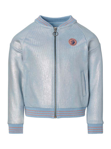 Noppies Sweatvest zilverkleurig/lichtblauw
