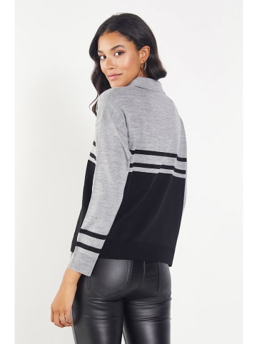 Milan Kiss Pullover in Grau/ Schwarz