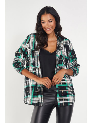 Milan Kiss Blouse groen/wit/zwart