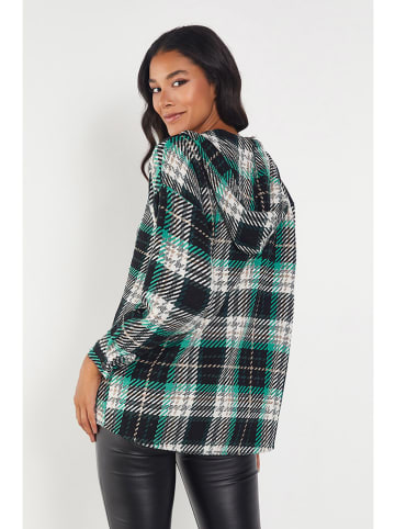 Milan Kiss Blouse groen/wit/zwart