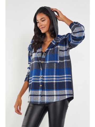 Milan Kiss Blouse blauw/grijs