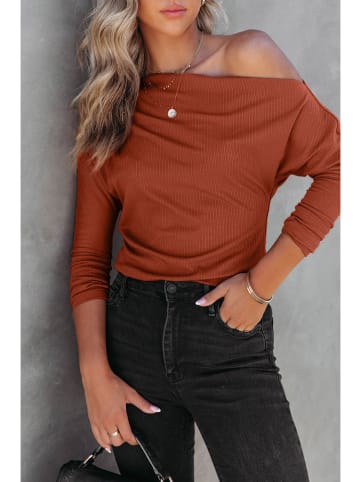 Milan Kiss Longsleeve in Hellbraun