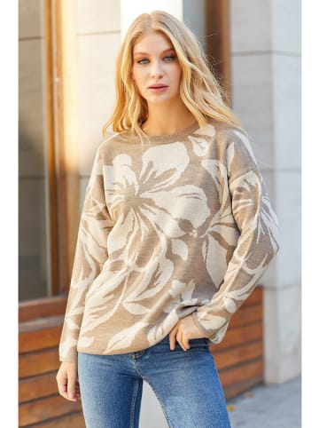 Milan Kiss Trui beige/meerkleurig