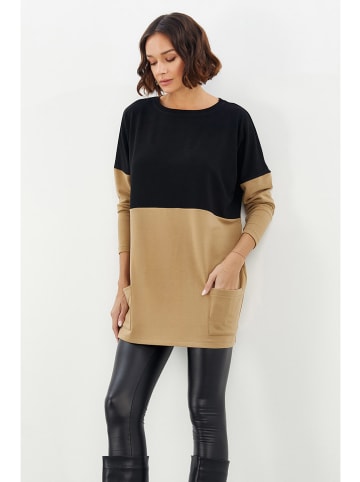 Milan Kiss Trui camel/zwart