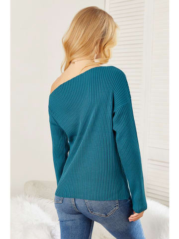 Milan Kiss Sweter w kolorze morskim