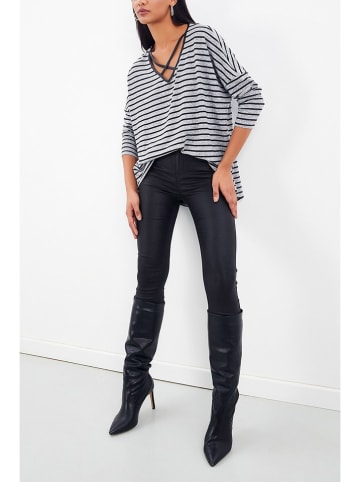 Milan Kiss Longsleeve zwart/grijs