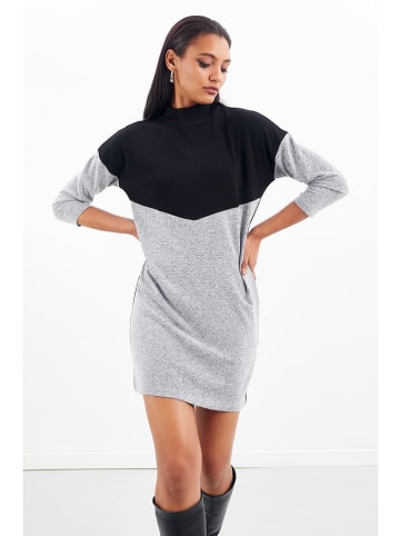 Milan Kiss Kleid in Schwarz/ Grau