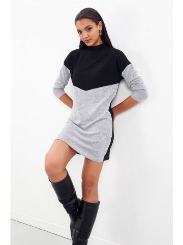 Milan Kiss Kleid in Schwarz/ Grau