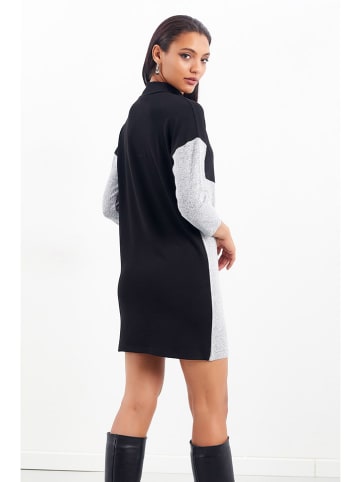 Milan Kiss Kleid in Schwarz/ Grau