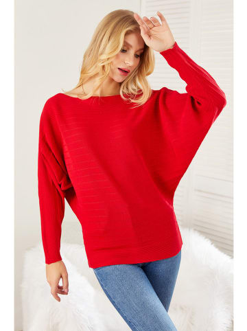 Milan Kiss Sweter w kolorze czerwonym