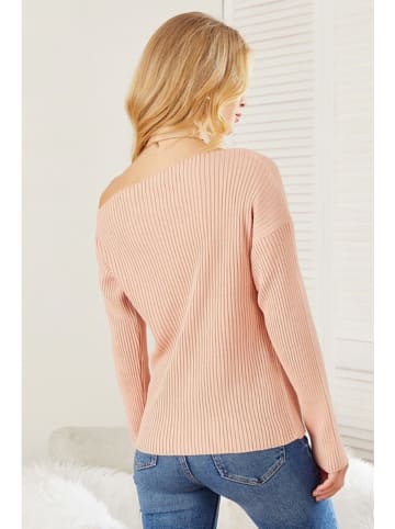 LA Angels Sweter w kolorze jasnoróżowym