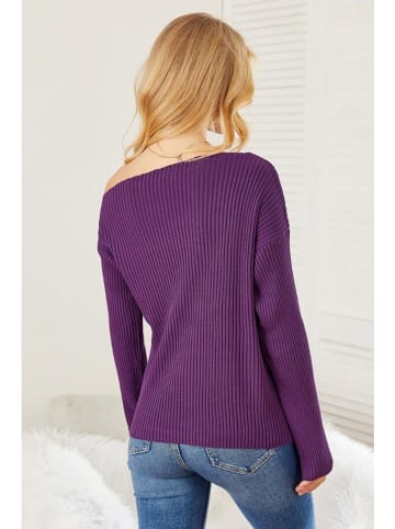 LA Angels Sweter w kolorze fioletowym