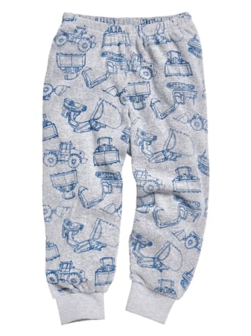 Playshoes Pyjama in Dunkelblau/ Grau