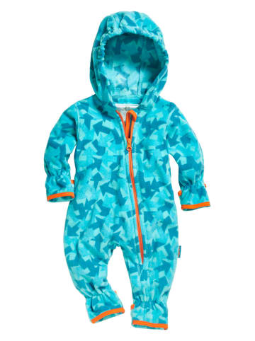 Playshoes Fleece-Overall in Hellblau
