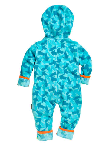Playshoes Fleece-Overall in Hellblau