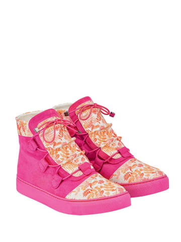 Noosy Sneakersy w kolorze różowo-pomarańczowym ze wzorem