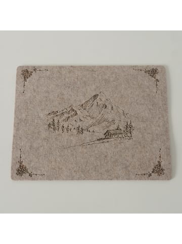 Boltze 2erSet: Tischsets "Kitzbühel" in Beige/ Hellbraun - (L)45 x (B)35 cm