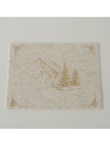 Boltze 2erSet: Tischsets "Kitzbühel" in Beige/ Hellbraun - (L)45 x (B)35 cm
