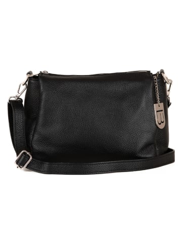 Lucca Baldi "Melfi" leather handbag in black - 26 x 19 x 9 cm