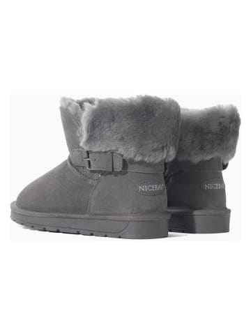 NICEBAY Leren winterboots "Fifi" grijs